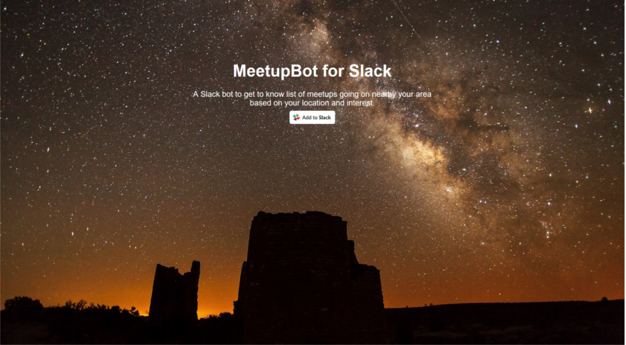 Screenshot of MeetupBot